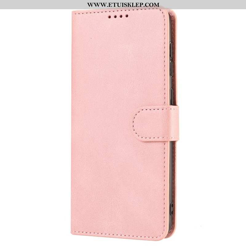 Etui Folio do Xiaomi Redmi Note 12 5G z Łańcuch Paski W Stylu Retro